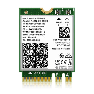 WiFi 6E Wireless Card Intel AX210 