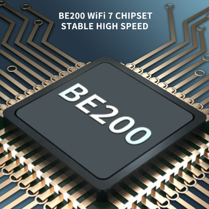 WiFi 7 Wireless Card Intel BE200 NGW, Bluetooth 5.4, 5800Mbps M.2/NGFF Not Support AMD, Only Supports Intel 12th Generation and Above CPUs Windows 10/11 (64bit), Linux