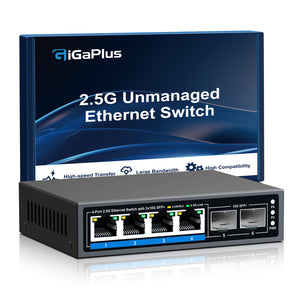 4* 2.5G Ports + 2* 10G SFP+ Ports  Switch 
