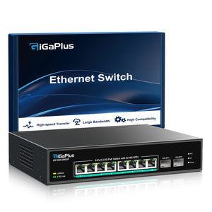 8*2.5G PoE Ports + 2*10G SFP+ Uplink Ports Switch 